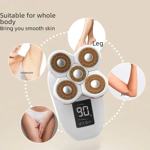 Aparato De Afeitar Para Mujer Marske De 5 Cabezales, Lavable