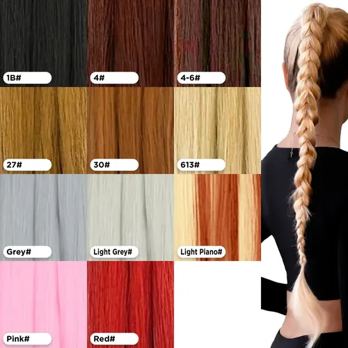 Trenza Postiza 66 Cm Extensiones De Cabello Kanekalon