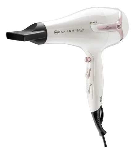 Secador De Pelo Con Accesorios K9 2600 Blanco Bellissima