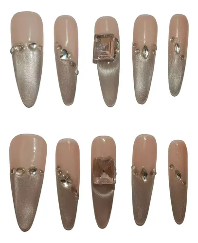 Uñas Postizas Almendradas The Mz Nail Art F