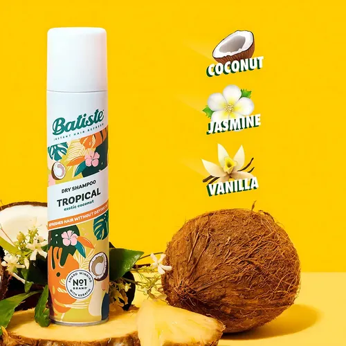 Batiste Tropical Shampoo Seco Coco Spray 200mL 1 unidad