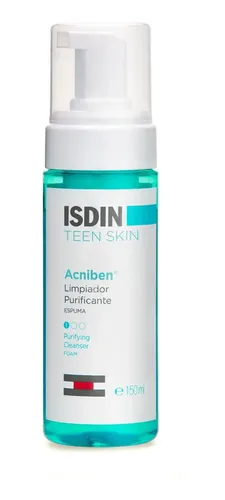 Isdin Acniben Teen Skin Espuma Limpiadora Purificante Pieles