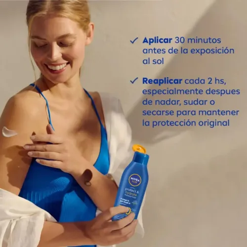 Protector Solar Nivea Sun Fps 70 + Gel Aloe Vera + Off Crema