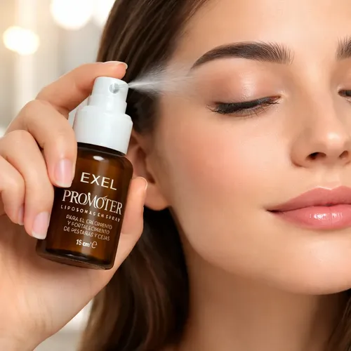 Promoter Liposomas Spray Crecimiento Cejas Pestañas Exel