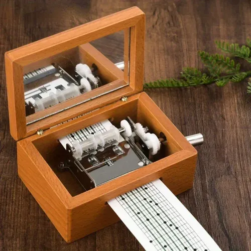 Kit De Bricolaje Para Caja De Música Con Cinta De Papel Port