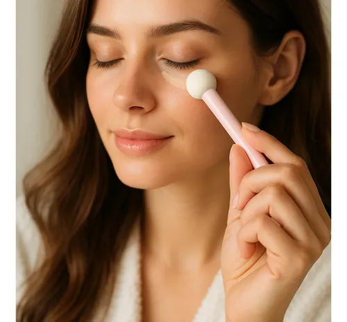 Set 3 Brochas Rubyface Corrector Ojeras Contorno Base