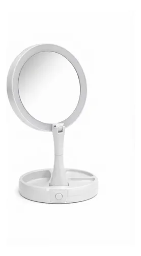 Espejo De Mesa Con Luz Led Redondo Flexible Tocador