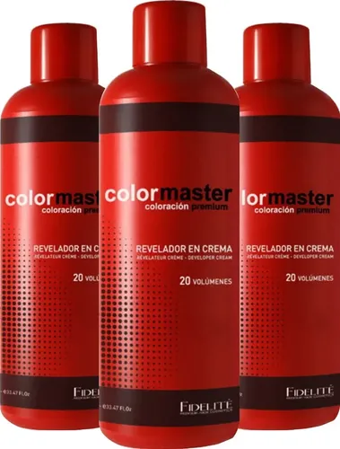 Revelador Agua Oxigenada Oxidante Colormaster Fidelite 20 V.