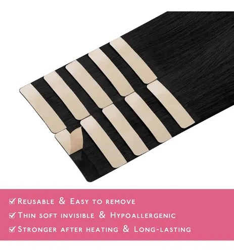 Extensiones De Cabello Humano Jet Black Wennalife 10 In 20 G