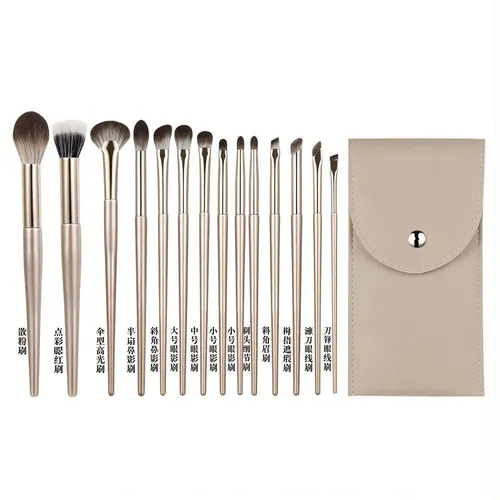Brochas De Maquillaje Difuminado Suave Set De 13 Piezas Para