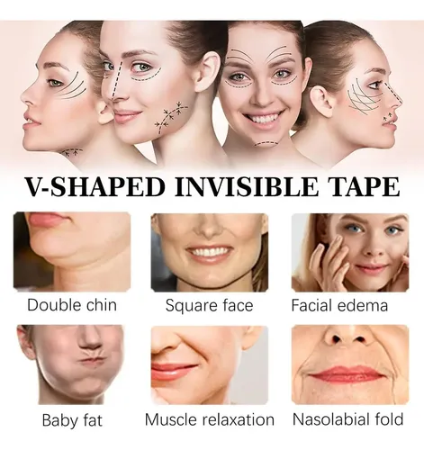 Parche Tensor Facial Lifting Invisible X 120 Unidades Mixta