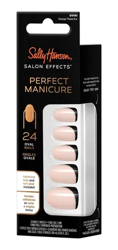 Uñas Postizas Sally Hansen Press On Oval Swoop There It Is
