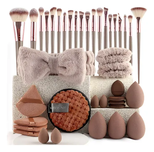 Kit De Herramientas De Maquillaje, 40 Brochas,