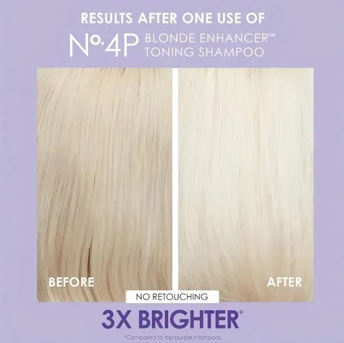 Shampoo Olaplex No 4P blonde enhancer toning en botella de 250mL