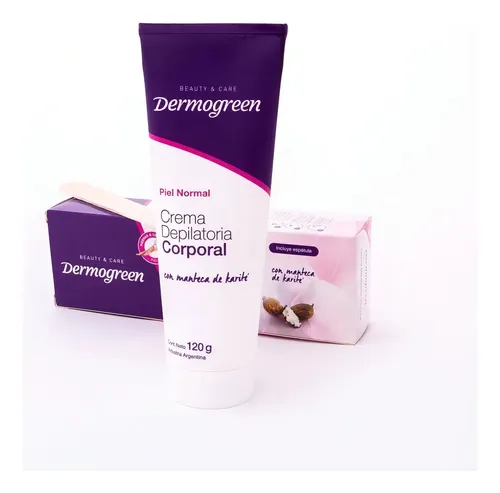 Crema Depilatoria Corporal Dermogreen Con Karite Y Espátula