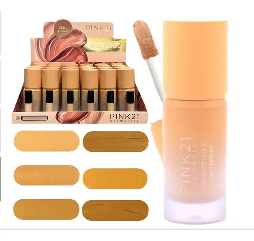 Corrector Y Contorno Liquido P/rostro Maquillaje Profesional