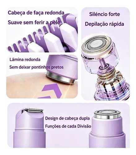 Dispositivo Eléctrico De Depilación Para Mujeres, Recargable