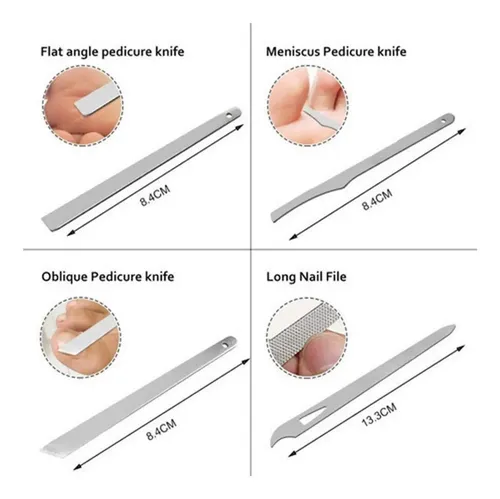 Set De Manicura Y Pedicura Con Cortaúñas De Acero