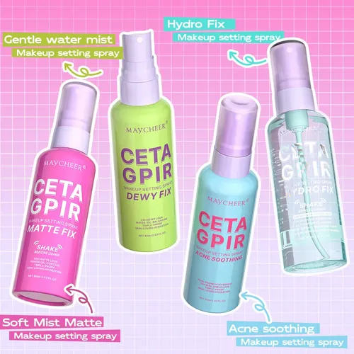 Spray Fijador De Maquillaje De Larga Duración, Impermeable Y
