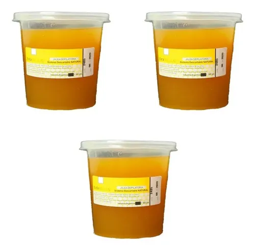 12 Potes De Cera Depilatoria Jalea Sistema Descartable 800g