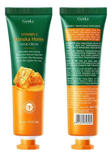 Bioaqua Crema Hidratante Manos Vitamina E + Miel 30 g — Suaviza y Nutre la Piel