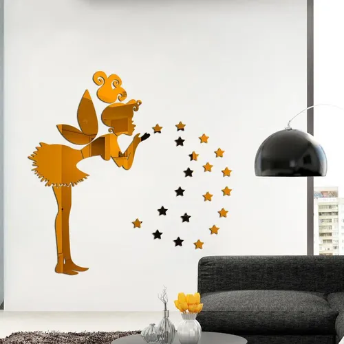 Yt Pegatinas De Pared Con Espejo 3d, Calcomanías Acrílicas D