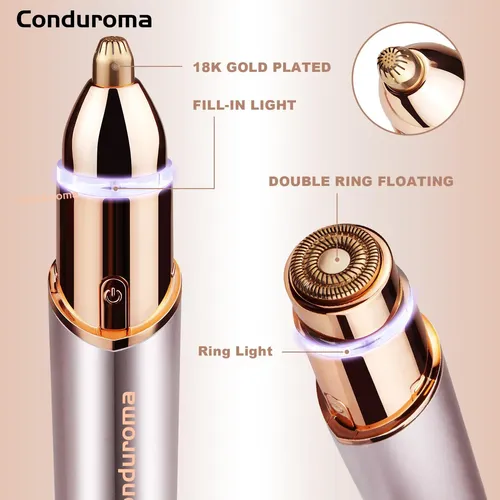 Conduroma Depilador Facial Eléctrico 2 En 1