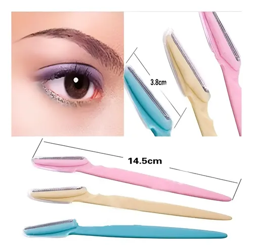 Kit X6 Perfilador Cejas X3 Navaja Quita Vello Facial