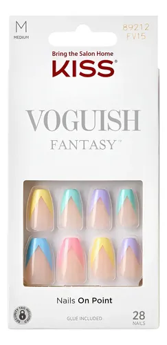 Uñas Postizas Bliss | Kiss Voguish Fantasy Glue-on Nails