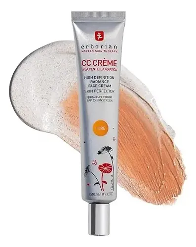 Cc Cream Erborian Fps 25 45ml – Crema Facial Hipoalergénica Momento De Aplicación Día/noche Tipo De Piel Doré