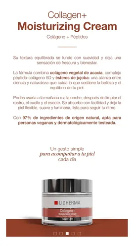Collagen+ Crema Con Colageno Y Peptidos Flaccidez Lidherma