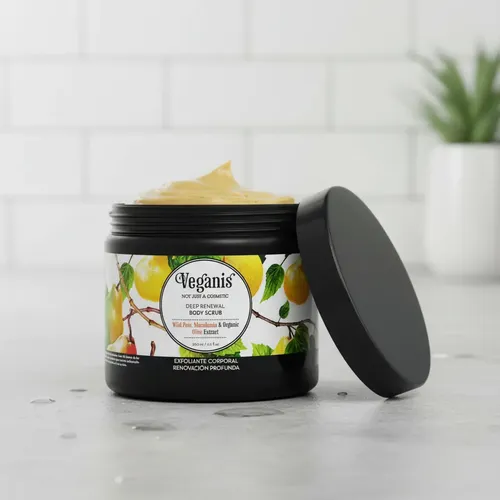 Kit Veganis Leche 500ml+ Exfoliante Corporal Pera Silvestre