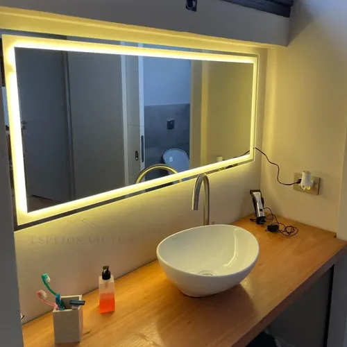 Espejo Rectangular Luz Led 120x90cm Touch On/off Dimerizable