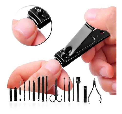 Set 16 Pieza Manicura Cortauñas Alicate Lima Pinza Nail Tool