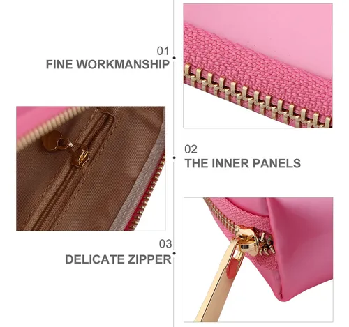 Bolsa De Maquillaje Con Carcasa De Pvc, 3 Unidades, Bolsa De