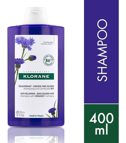 Klorane Shampoo Centáurea Cabellos Blancos Canosos 400ml