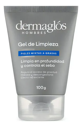Gel De Limpieza Dermaglós Hombres Refrescante 100g Día/noche