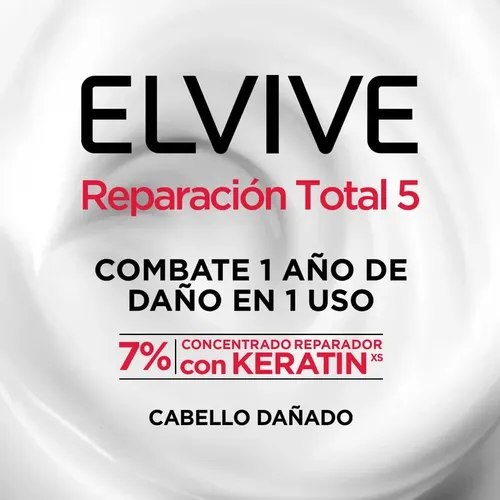 Crema Para Peinar Elvive Reparación Total 5 Sin Sal – 250ml