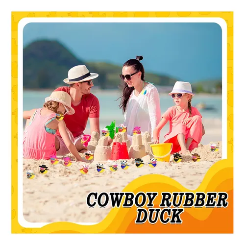 36 Sets Cowboy Ducks Con Mini Bufanda De Sombrero Y Gafas De