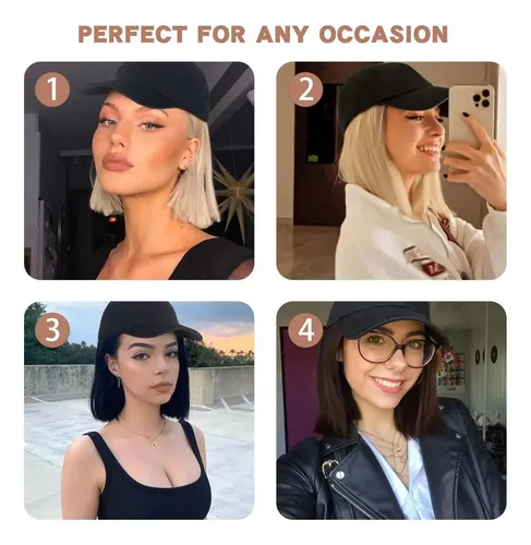 Capilla De Béisbol Sego Con Extensiones De Cabello Para Al 1