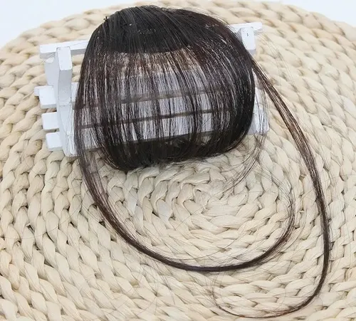 Flequillo Postizo Pelo Sintetico Natural Opaco Sutil Comodo