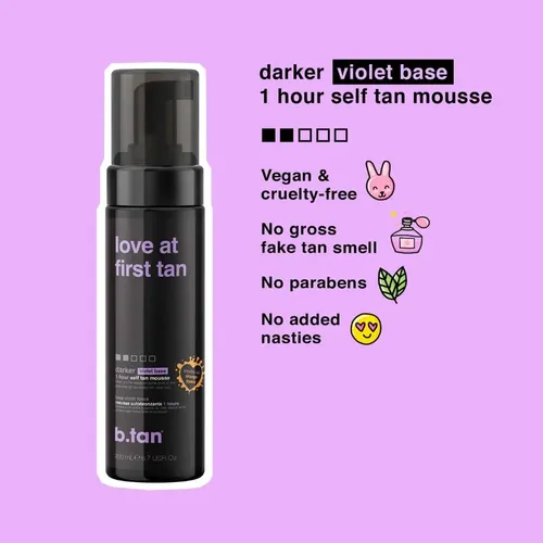 Autobronceador B.tan Love At First Tan 200 Ml (paquete De 2)
