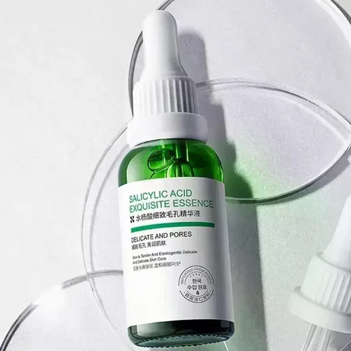 Sérum Facial Con Ácido Salicílico, Reduce Los Poros Y Contro