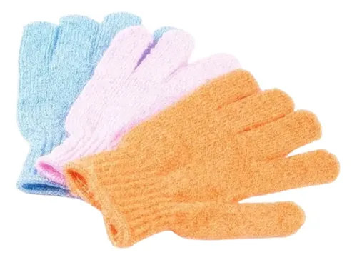 Guantes Exfoliantes Para Spa Corporal O Facial X 4 Unidades