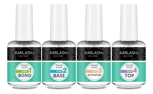 Sistema De Base Para Uñas En Polvo Dip Karlash 4×0.5oz