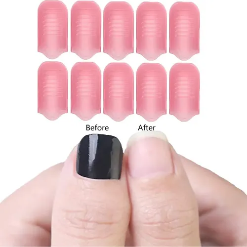 Set De 10 Clips Removedores De Esmalte Rosa Sukpsy