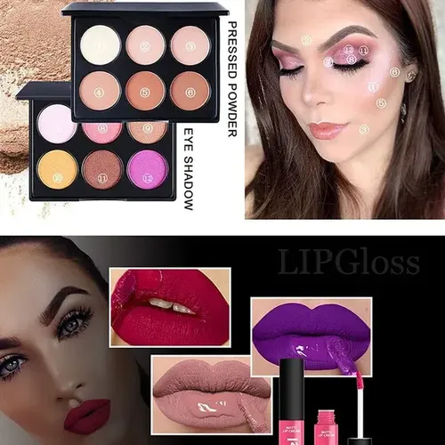 Kit De Maquillaje Profesional De Larga Duración, Resistente