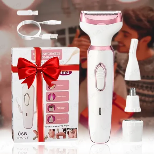 Depiladora Para Bikini Mujer 3 En 1 Recargable Portátil Electrica Rasuradora Húmeda o Seca ENCHEN MEX-ENCHEN-A2-PINK rosa