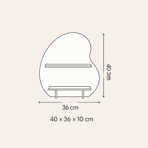 Organizador De Maquillaje Plana Design Nube Mini