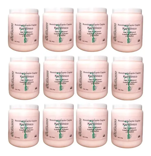 Kit X 12 Baños De Keratina Profesional Oclisam X 1kg